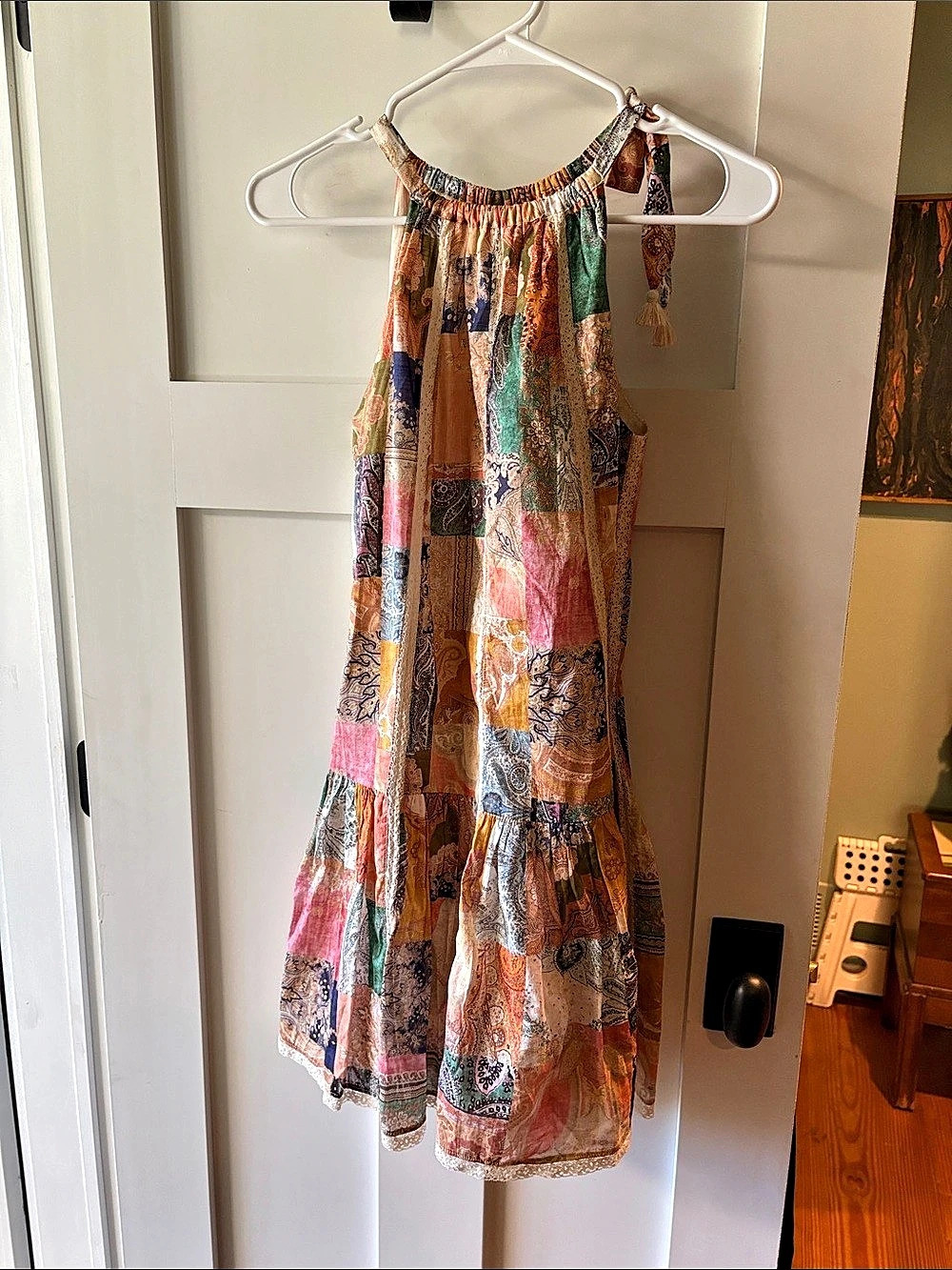 Zimmermann Ninety-Six Patch Girls Dress Multicolor Paisley